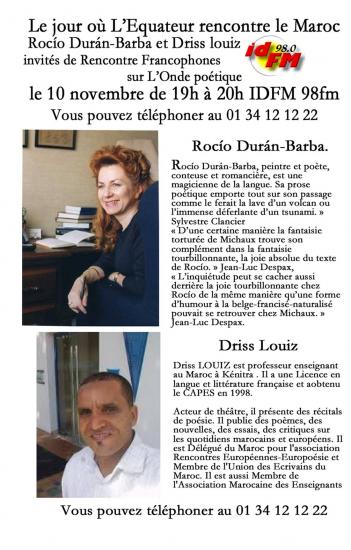 Rencontres francophones 10 11 2016
